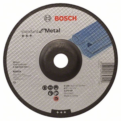 Brusna ploča 180x6x22.23 METAL Standard Bosch(5141)